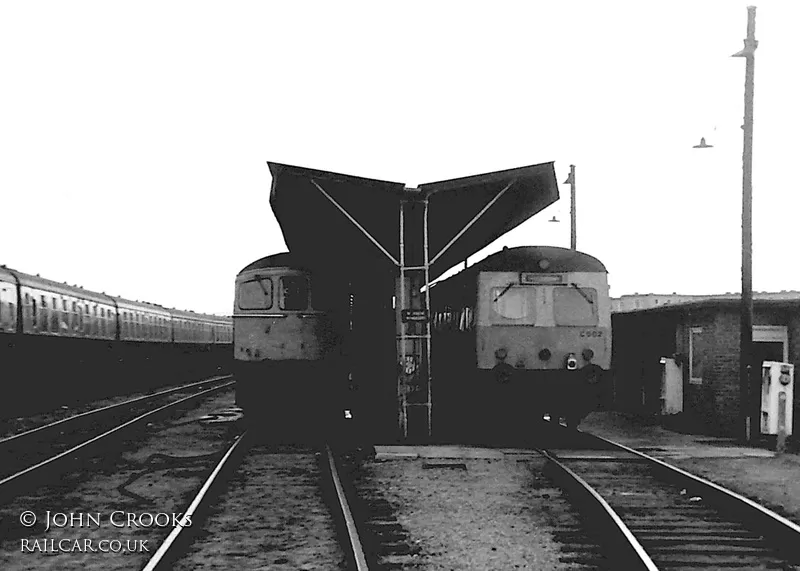 Class 120 DMU at Hereford depot