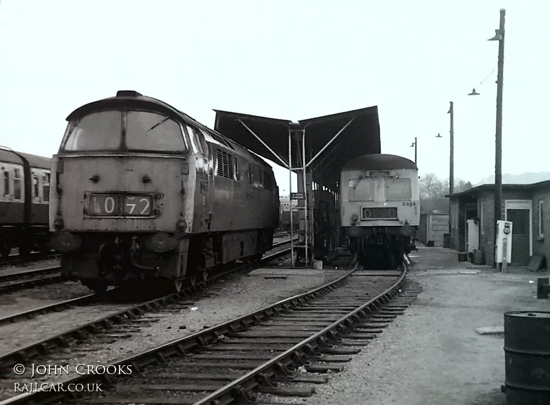 Class 120 DMU at Hereford depot