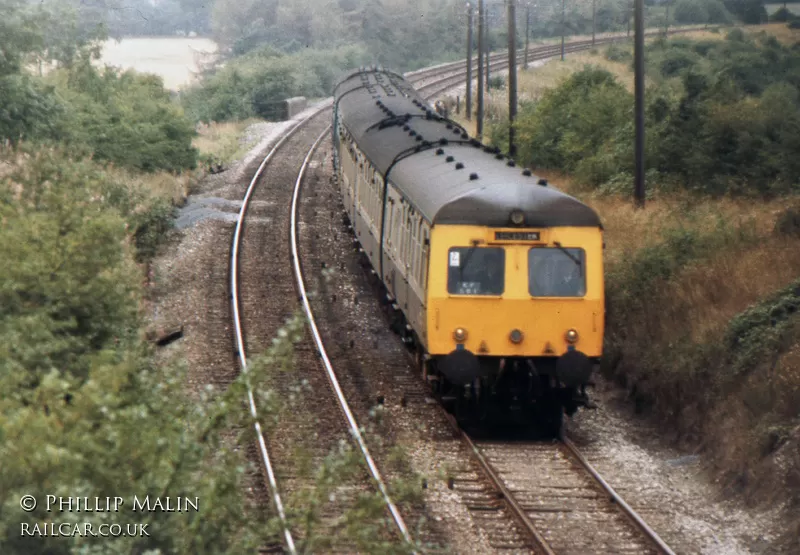 Class 120 DMU at near Croft