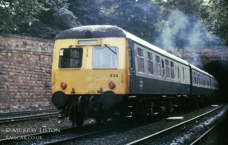 Class 120 DMU at Princes Street Gardens