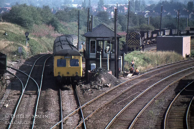 Class 120 DMU at Nuneaton Abbey Junction