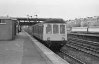 Class 122 DMU at Kensington Olympia