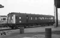 Class 122 DMU at Reading depot