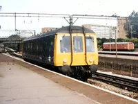 Class 122 DMU at Barking