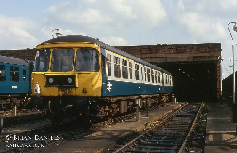 Class 124 DMU at Longsight depot