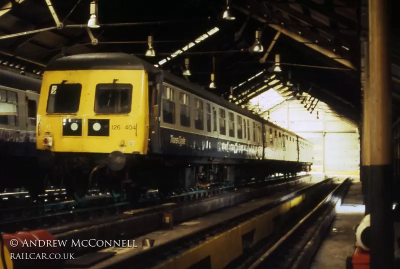 Class 126 DMU at Ayr depot