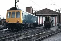 Class 127 DMU at Longsight depot