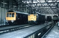 Class 127 DMU at Longsight depot