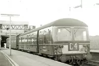 Class 129 DMU at Stafford