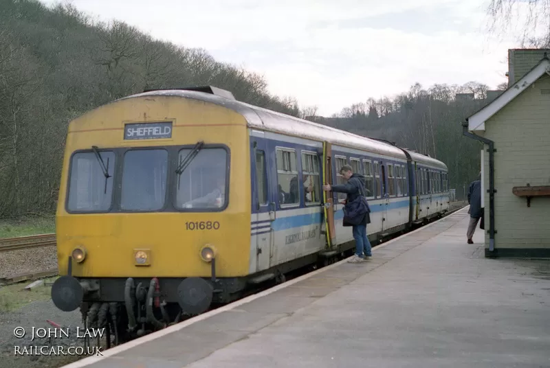 Class 101 DMU at Dore and Totley