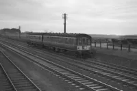 Class 100 DMU at Drem Junction