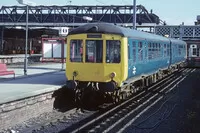 Class 100 DMU at Doncaster