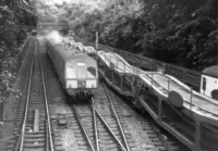 Class 101 DMU at Princes Street Gardens