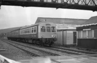 Class 101 DMU at Llantristant