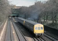 Class 101 DMU at Princes Street Gardens