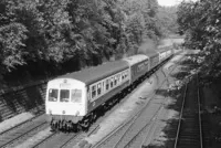 Class 101 DMU at Princes Street Gardens