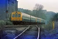 Class 101 DMU at Naval Base Junction, Inverkeithing