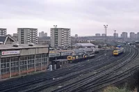 Eastfield depot on 18th April 1987