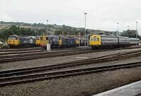 Class 101 DMU at Exeter stabling point