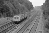 Class 101 DMU at Sonning Cutting