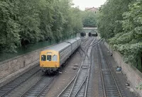Class 101 DMU at Princes Street Gardens