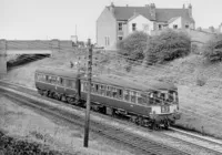 Class 103 DMU at south of Bedworth