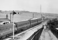 Class 104 DMU at Newchapel and Goldenhill