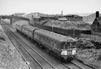 Class 104 DMU at Burslem