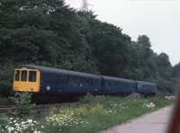 Class 104 DMU at Barmoor Clough