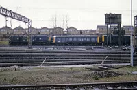 Class 104 DMU at Bescot depot