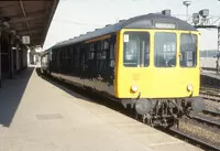 Class 104 DMU at Wakefield Kirkgate