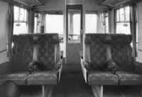 First class saloon in a Cravens Class 105 DMU