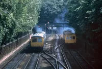 Class 105 DMU at Princes Street Gardens