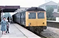 Class 105 DMU at Bedford St Johns