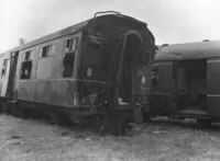 Two DMU cars in field