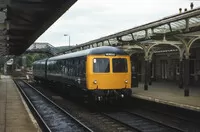 Class 105 DMU at Hexham