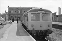 Class 105 DMU at North Woolwich