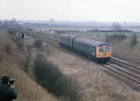 Class 105 DMU at near Wicken