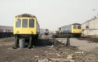 Class 105 DMU at Lincoln depot