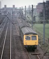 Class 105 DMU at Stevenage