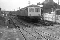 Class 105 DMU at Saxmundham