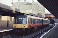 Class 107 DMU at Haymarket