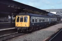 Class 108 DMU at Exeter St Davids