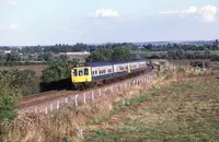 Class 108 DMU at Wilmcote Bank