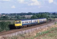 Class 108 DMU at Wilmcote Bank