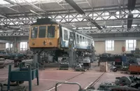 Class 108 DMU at Derby C&amp;W Works