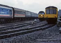 Class 108 DMU at New Yard, Exeter