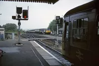 Class 108 DMU at Exeter St Davids