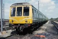 Class 108 DMU at Heaton depot