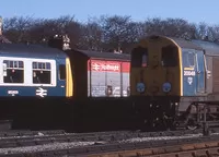 Class 108 DMU at Buxton depot